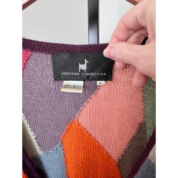 Peruvian Connection Patch Colorful Sweater - Picture 2 of 5